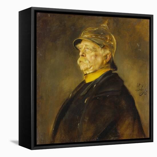 Fuerst Otto Von Bismarck Im Profil Mit Kuerassierhelm, um 1900-Franz Seraph von Lenbach-Framed Premier Image Canvas