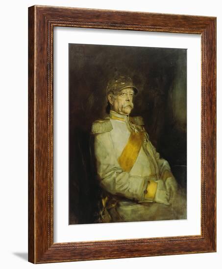 Fuerst Otto Von Bismarck in the Uniform of the Halberstaedter Cuirassiers-Franz Seraph von Lenbach-Framed Giclee Print