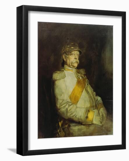Fuerst Otto Von Bismarck in the Uniform of the Halberstaedter Cuirassiers-Franz Seraph von Lenbach-Framed Giclee Print