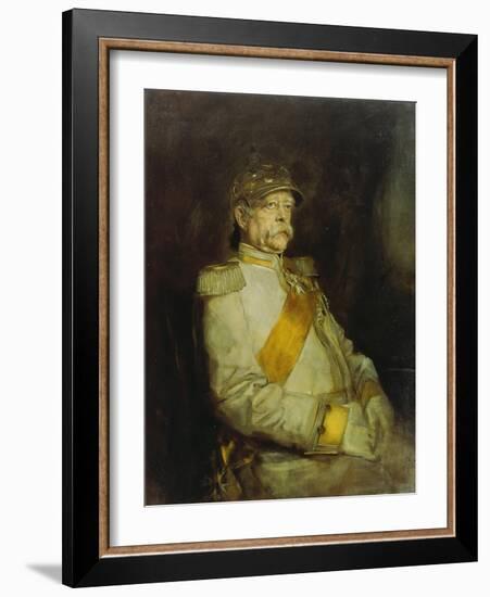 Fuerst Otto Von Bismarck in the Uniform of the Halberstaedter Cuirassiers-Franz Seraph von Lenbach-Framed Giclee Print