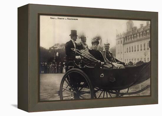 Fürst Und Fürstin Von Fürstenberg in Kutsche-null-Framed Premier Image Canvas