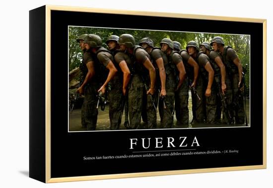 Fuerza. Cita Inspiradora Y Póster Motivacional-null-Framed Premier Image Canvas