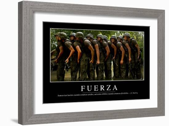 Fuerza. Cita Inspiradora Y Póster Motivacional-null-Framed Photographic Print