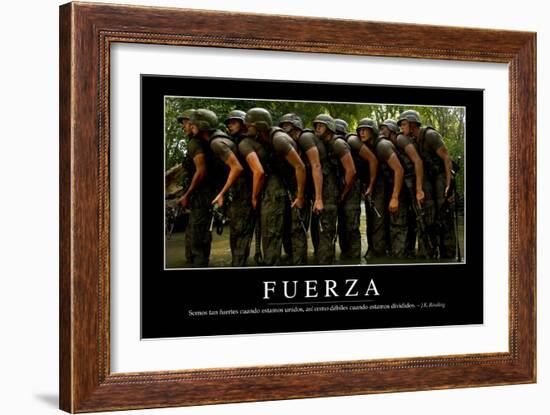 Fuerza. Cita Inspiradora Y Póster Motivacional-null-Framed Photographic Print