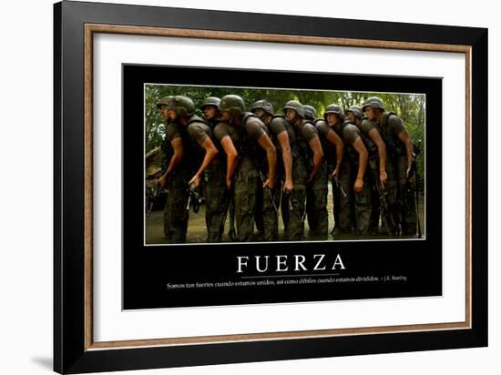 Fuerza. Cita Inspiradora Y Póster Motivacional-null-Framed Photographic Print