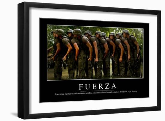 Fuerza. Cita Inspiradora Y Póster Motivacional-null-Framed Photographic Print