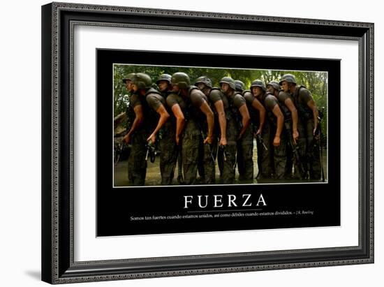 Fuerza. Cita Inspiradora Y Póster Motivacional-null-Framed Photographic Print