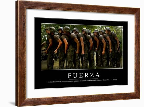 Fuerza. Cita Inspiradora Y Póster Motivacional-null-Framed Photographic Print