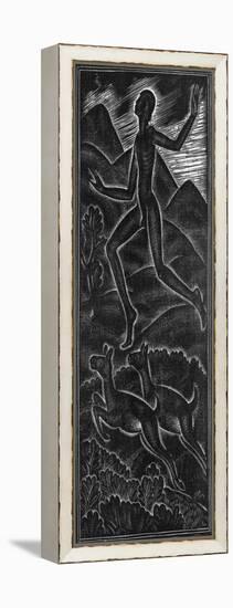 Fuge, Dilecti Mi for Canticum Canticorum-Eric Gill-Framed Premier Image Canvas
