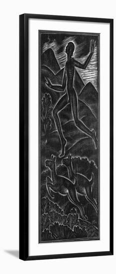 Fuge, Dilecti Mi for Canticum Canticorum-Eric Gill-Framed Giclee Print