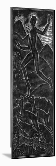 Fuge, Dilecti Mi for Canticum Canticorum-Eric Gill-Mounted Giclee Print