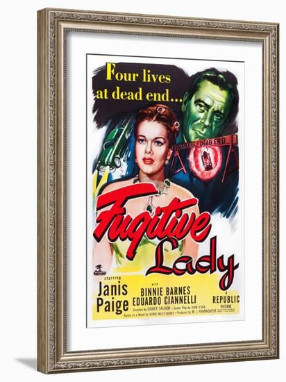 Fugitive Lady-null-Framed Art Print