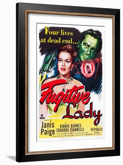 Fugitive Lady-null-Framed Art Print