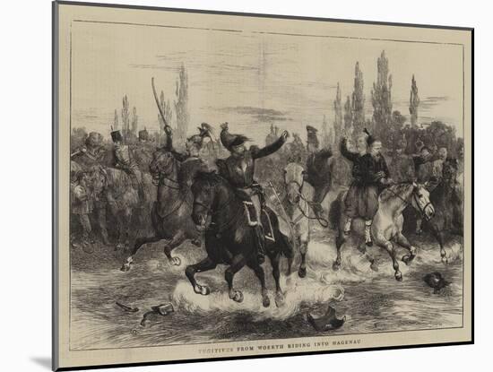 Fugitives from Woerth Riding into Hagenau-Charles Green-Mounted Giclee Print