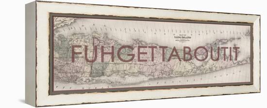 FUHGETTABOUTIT - 1873, Long Island Map, New York, United States Map-null-Framed Premier Image Canvas