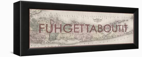 FUHGETTABOUTIT - 1873, Long Island Map, New York, United States Map-null-Framed Premier Image Canvas