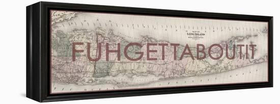 FUHGETTABOUTIT - 1873, Long Island Map, New York, United States Map-null-Framed Premier Image Canvas