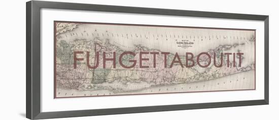 FUHGETTABOUTIT - 1873, Long Island Map, New York, United States Map-null-Framed Giclee Print