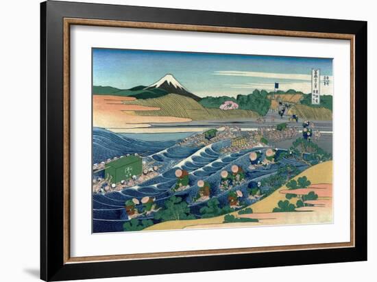 Fuji at Kanaya on the T?kaid?-null-Framed Giclee Print