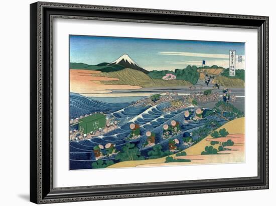 Fuji at Kanaya on the T?kaid?-null-Framed Giclee Print