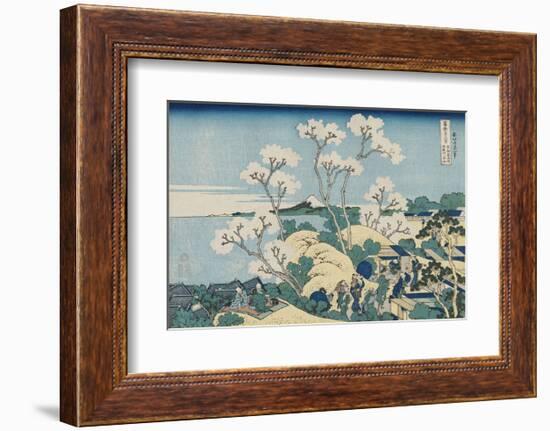 Fuji from Goten-yama, at Shinagawa on the Tôkaidô-Katsushika Hokusai-Framed Art Print