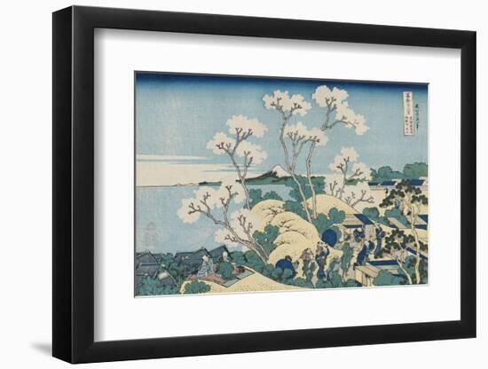 Fuji from Goten-yama, at Shinagawa on the Tôkaidô-Katsushika Hokusai-Framed Art Print