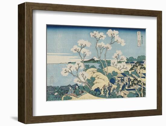Fuji from Goten-yama, at Shinagawa on the Tôkaidô-Katsushika Hokusai-Framed Art Print