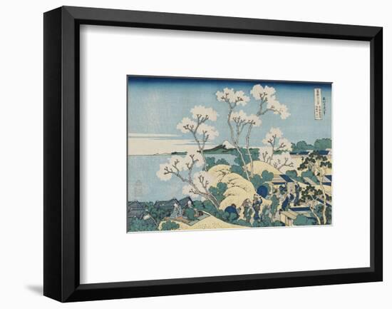 Fuji from Goten-yama, at Shinagawa on the Tôkaidô-Katsushika Hokusai-Framed Art Print