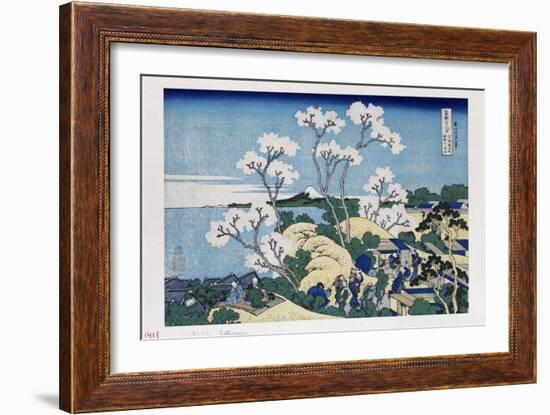 Fuji from Gotenyama at Shinagawa on the Tokaido'-Katsushika Hokusai-Framed Giclee Print