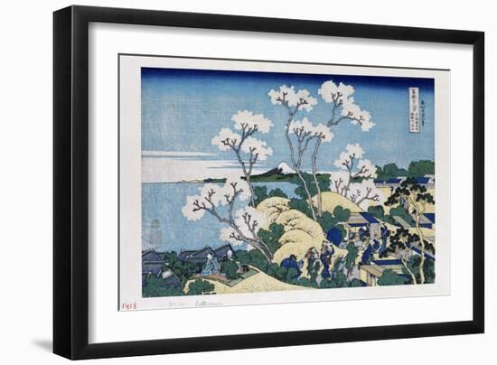 Fuji from Gotenyama at Shinagawa on the Tokaido'-Katsushika Hokusai-Framed Giclee Print