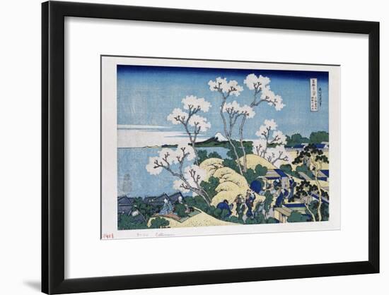 Fuji from Gotenyama at Shinagawa on the Tokaido'-Katsushika Hokusai-Framed Giclee Print