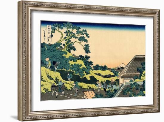 Fuji from Mishima pass, Edo, c.1830-Katsushika Hokusai-Framed Giclee Print