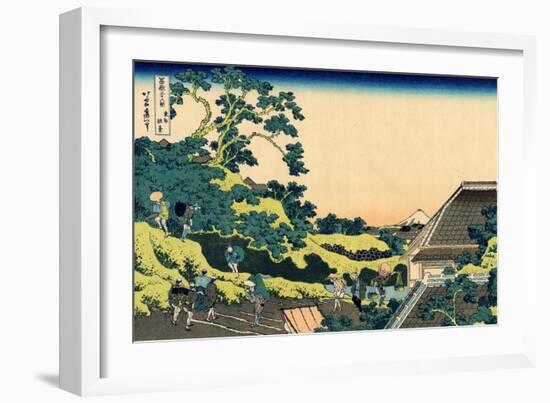 Fuji from Mishima pass, Edo, c.1830-Katsushika Hokusai-Framed Giclee Print