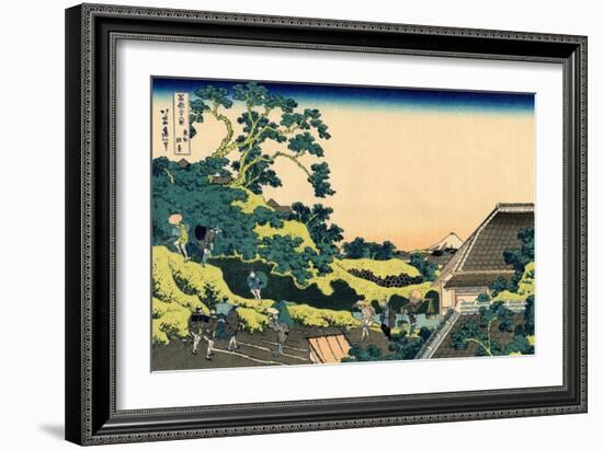 Fuji from Mishima pass, Edo, c.1830-Katsushika Hokusai-Framed Giclee Print