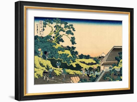 Fuji from Mishima pass, Edo, c.1830-Katsushika Hokusai-Framed Giclee Print