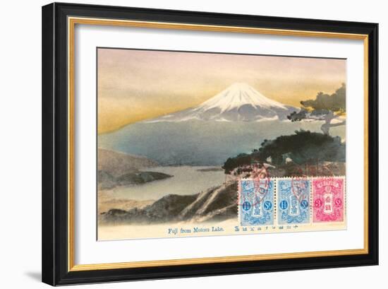 Fuji from Motosu Lake, Japan-null-Framed Art Print