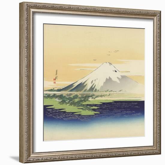 Fuji From the Beach at Mio, 1900-10-Ogata Gekko-Framed Giclee Print