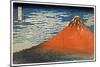Fuji; Mountains in Clear Weather; 1831; from the Series '36 Views of Mt. Fuji' (Hand Coloured Wood-Katsushika Hokusai-Mounted Giclee Print