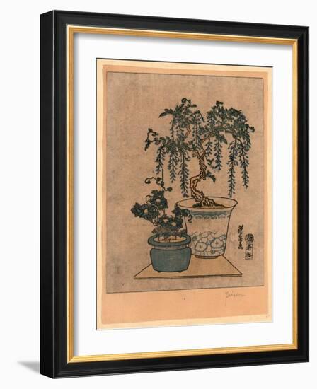 Fuji No Hachiue-Keisai Eisen-Framed Giclee Print