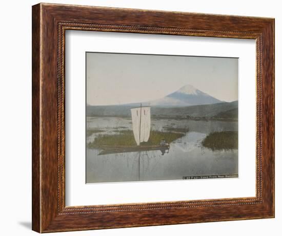 Fuji-Yama from near Numadzu, C.1890 (Albumen Silver Prints with Applied Colour)-Kusakabe Kimbei-Framed Giclee Print