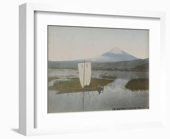 Fuji-Yama from near Numadzu, C.1890 (Albumen Silver Prints with Applied Colour)-Kusakabe Kimbei-Framed Giclee Print