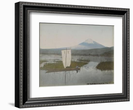 Fuji-Yama from near Numadzu, C.1890 (Albumen Silver Prints with Applied Colour)-Kusakabe Kimbei-Framed Giclee Print