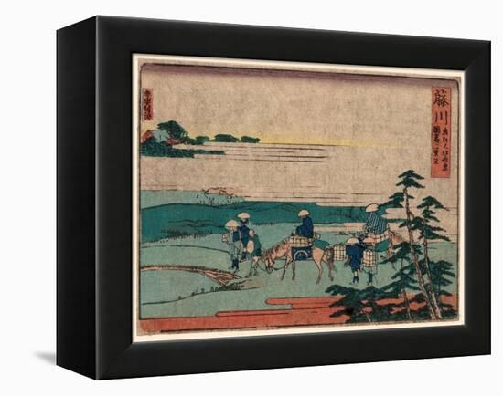 Fujikawa-Katsushika Hokusai-Framed Premier Image Canvas
