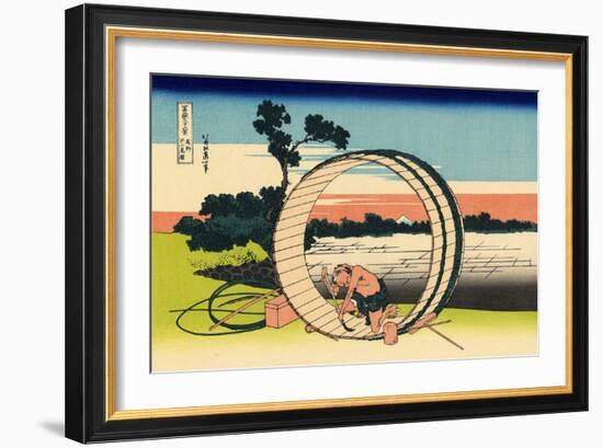 Fujimi Fuji View Field in the Owari Province, c.1830-Katsushika Hokusai-Framed Giclee Print