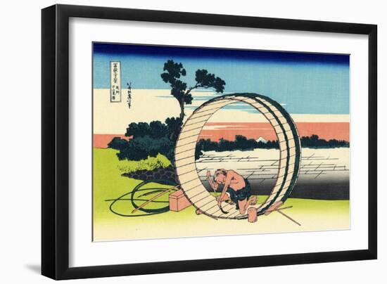 Fujimi Fuji View Field in the Owari Province (From a Series 36 Views of Mount Fuj), 1830-1833-Katsushika Hokusai-Framed Giclee Print