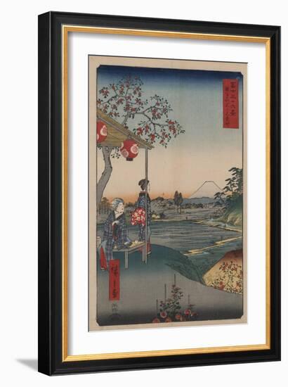 Fujimi Teahouse at Zoshigaya-Ando Hiroshige-Framed Giclee Print