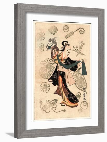 Fujimusume No Harukoma-Utagawa Toyokuni-Framed Giclee Print