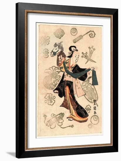 Fujimusume No Harukoma-Utagawa Toyokuni-Framed Giclee Print