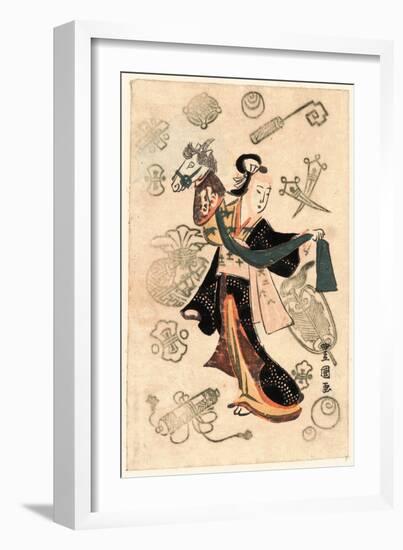 Fujimusume No Harukoma-Utagawa Toyokuni-Framed Giclee Print