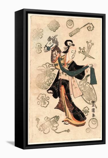 Fujimusume No Harukoma-Utagawa Toyokuni-Framed Premier Image Canvas